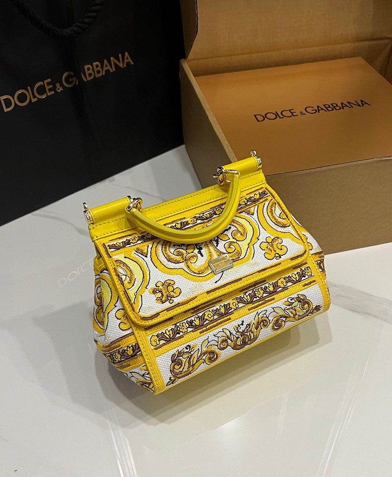ドルガバ バッグ アウトレット Dolce & Gabbana SICILY ミディアム ハンドバッグ BB6003AW050HG3OB ドルガバ バッグ レディース - 画像 (9)