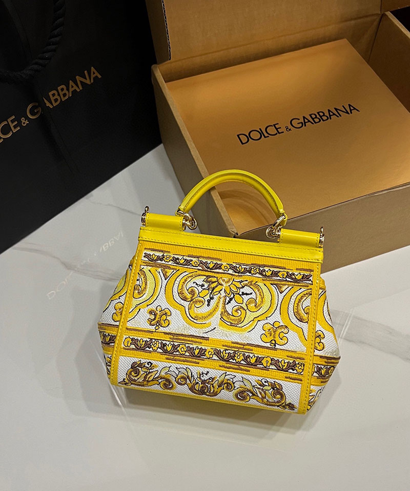 ドルガバ バッグ アウトレット Dolce & Gabbana SICILY ミディアム ハンドバッグ BB6003AW050HG3OB ドルガバ バッグ レディース - 画像 (7)