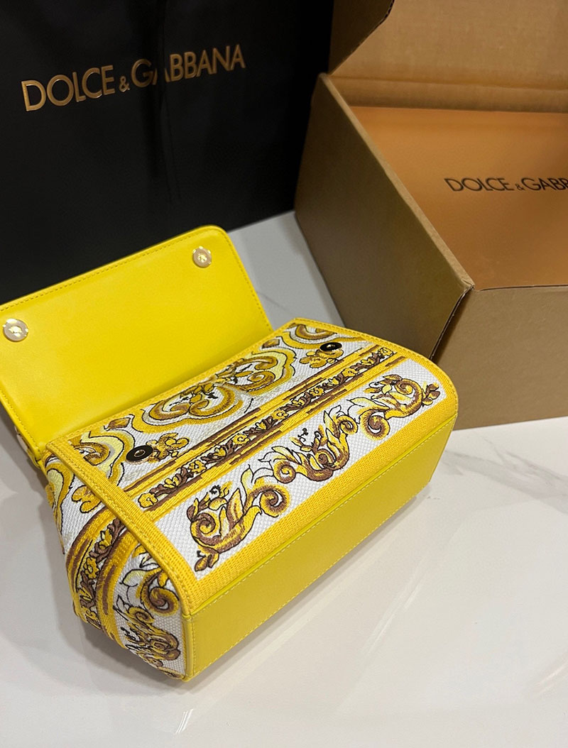 ドルガバ バッグ アウトレット Dolce & Gabbana SICILY ミディアム ハンドバッグ BB6003AW050HG3OB ドルガバ バッグ レディース - 画像 (6)