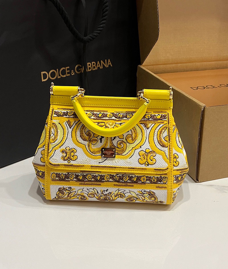 ドルガバ バッグ アウトレット Dolce & Gabbana SICILY ミディアム ハンドバッグ BB6003AW050HG3OB ドルガバ バッグ レディース - 画像 (5)