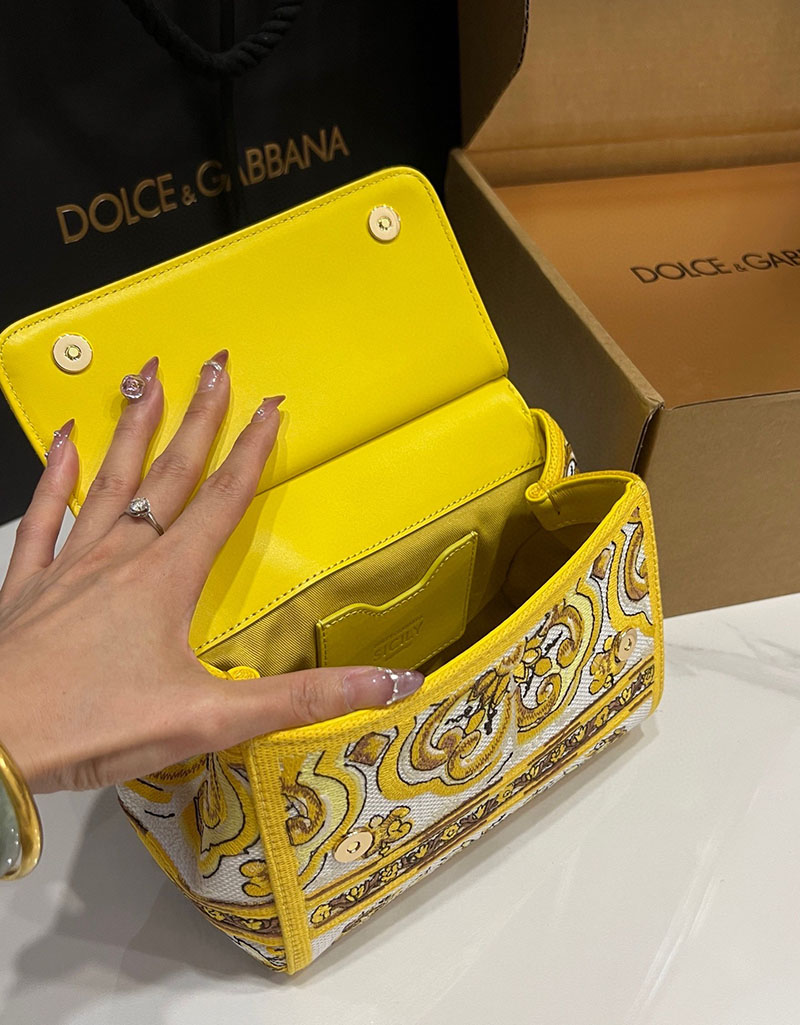 ドルガバ バッグ アウトレット Dolce & Gabbana SICILY ミディアム ハンドバッグ BB6003AW050HG3OB ドルガバ バッグ レディース - 画像 (4)