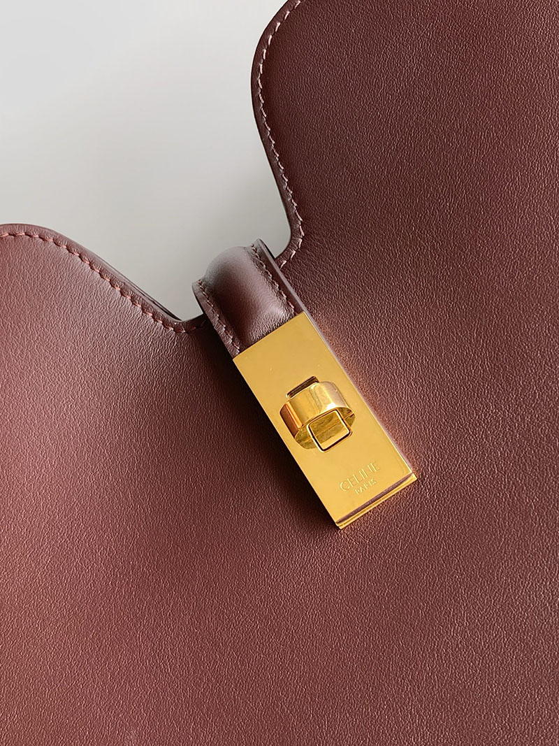 最高級セリーヌスーパーコピー CELINE ミディアム カミーユ 16(セーズ)ソフト バッグ ディープバーガンディ 119563FX9.28DG - 画像 (5)