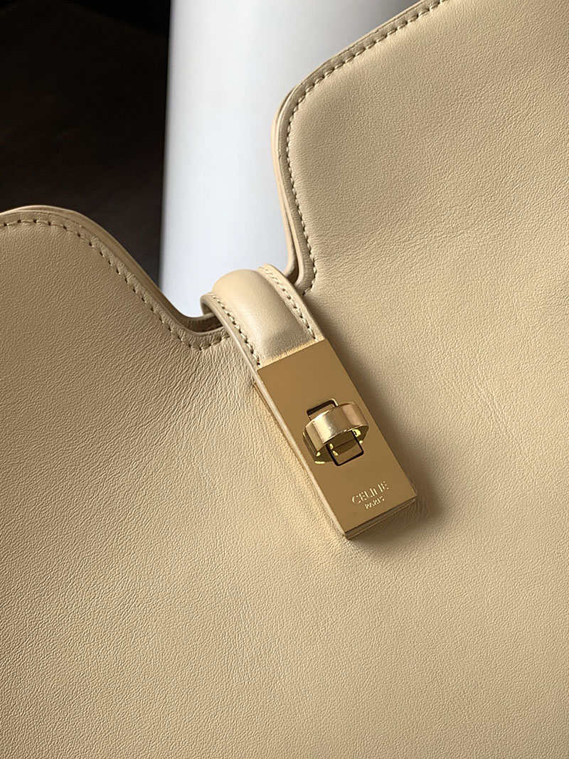 最高級セリーヌスーパーコピー CELINE ミディアム カミーユ 16(セーズ)ソフト バッグ ライトサンド 119563FX9.03PA - 画像 (6)