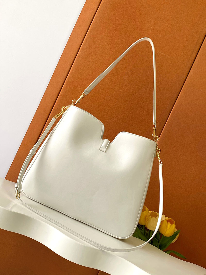 最高級セリーヌスーパーコピー CELINE ミディアム カミーユ 16(セーズ)ソフト バッグ ホワイトコットン 119563FX9.00WC - 画像 (8)