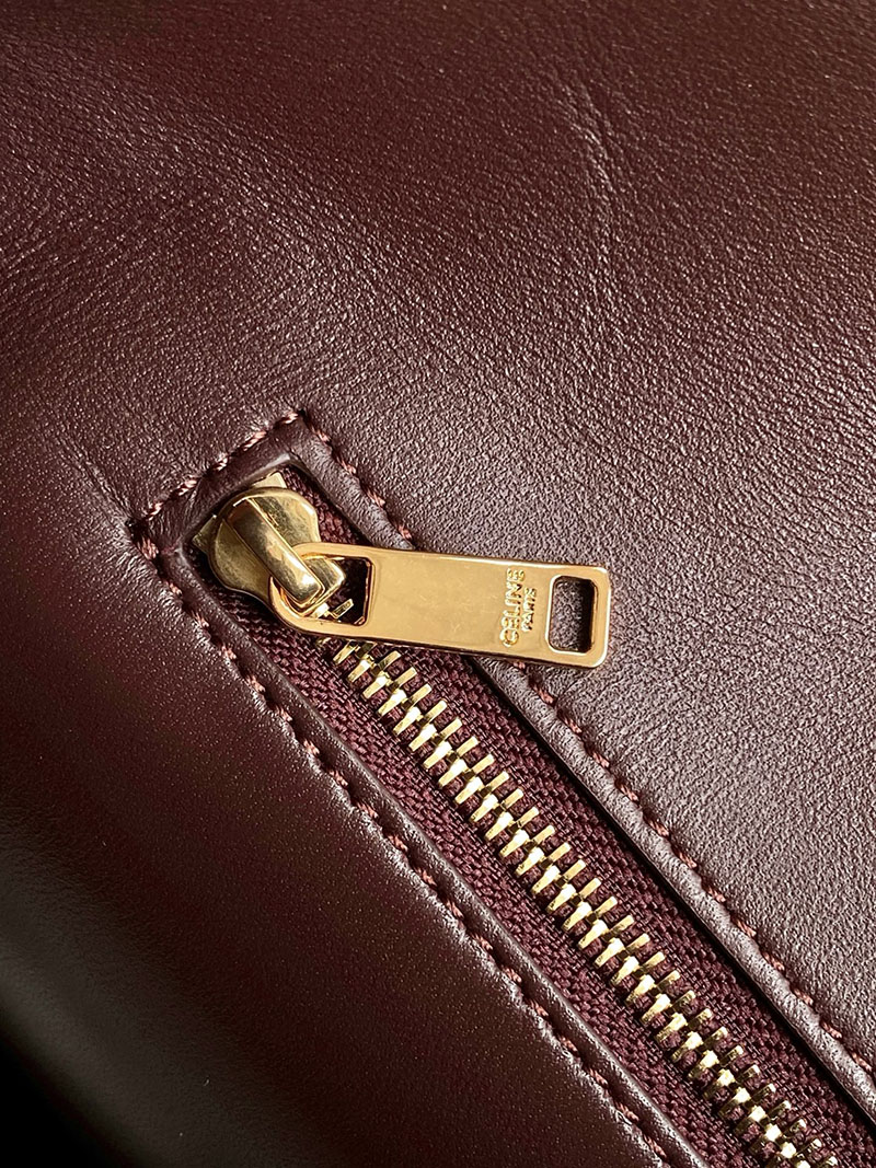 最高級セリーヌスーパーコピー CELINE スモール カミーユ 16(セーズ)ソフト バッグ ディープバーガンディ 120693FX9.28DG - 画像 (2)