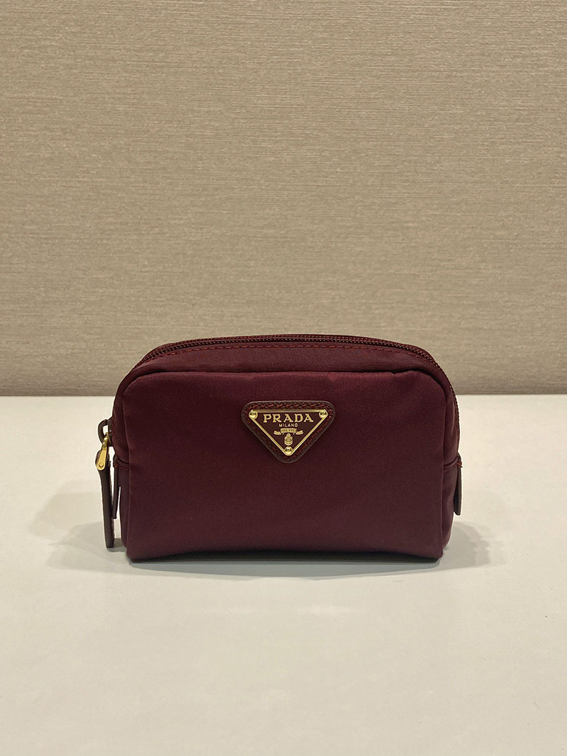 最高級プラダスーパーコピー PRADA マイクロ Re-Nylon ポーチ ボルドー 1ND339_R067_F0GCM プラダ ポーチ アウトレット 値段 - 画像 (9)