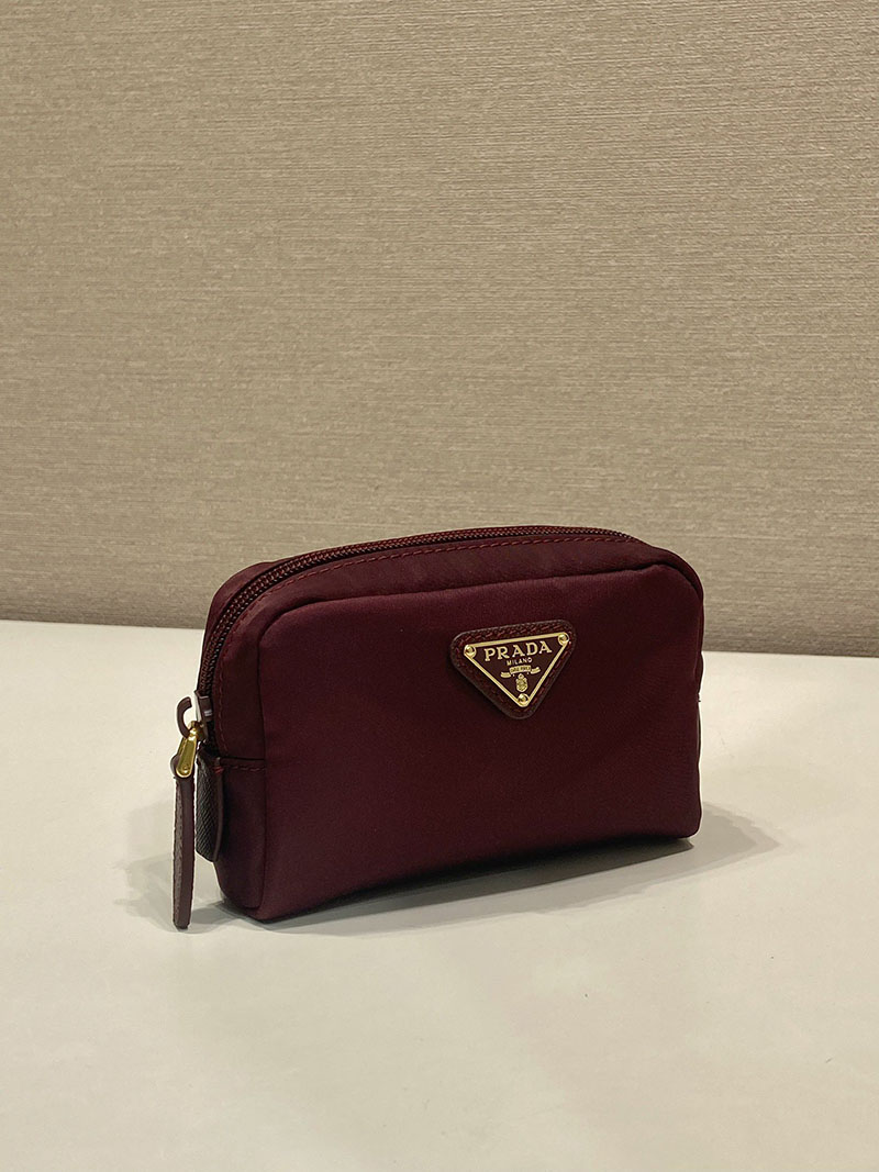 最高級プラダスーパーコピー PRADA マイクロ Re-Nylon ポーチ ボルドー 1ND339_R067_F0GCM プラダ ポーチ アウトレット 値段 - 画像 (8)
