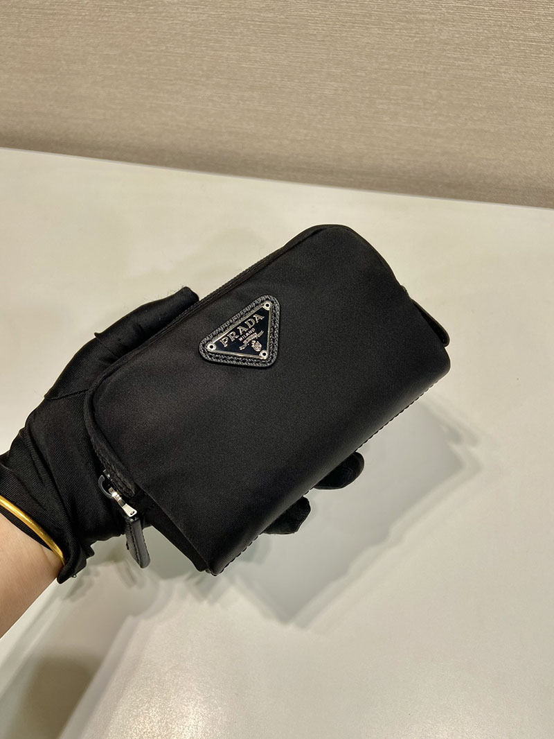 最高級プラダスーパーコピー PRADA マイクロ Re-Nylon ポーチ ブラック 1ND339_R067_F0002 プラダ ナイロン ポーチ アウトレット - 画像 (8)