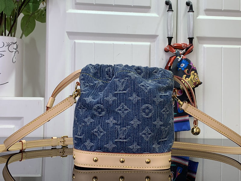 ルイヴィトン ショルダーバッグ 新作 Louis Vuitton モノグラム・デニム ナノ・ノエ M83043 ヴィトン デニム バッグ 新作 - 画像 (8)