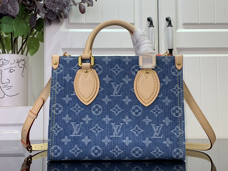 ルイヴィトン トートバッグ 新作 Louis Vuitton オンザゴー PM M14633 ルイヴィトン デニム トートバッグ - 画像 (8)