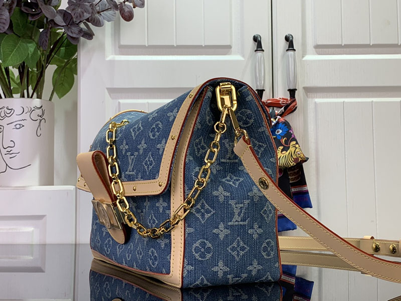ルイヴィトン ショルダーバッグ 新作 Louis Vuitton ドーフィーヌ・ソフト GM M13319 ヴィトン デニム バッグ 新作 - 画像 (9)