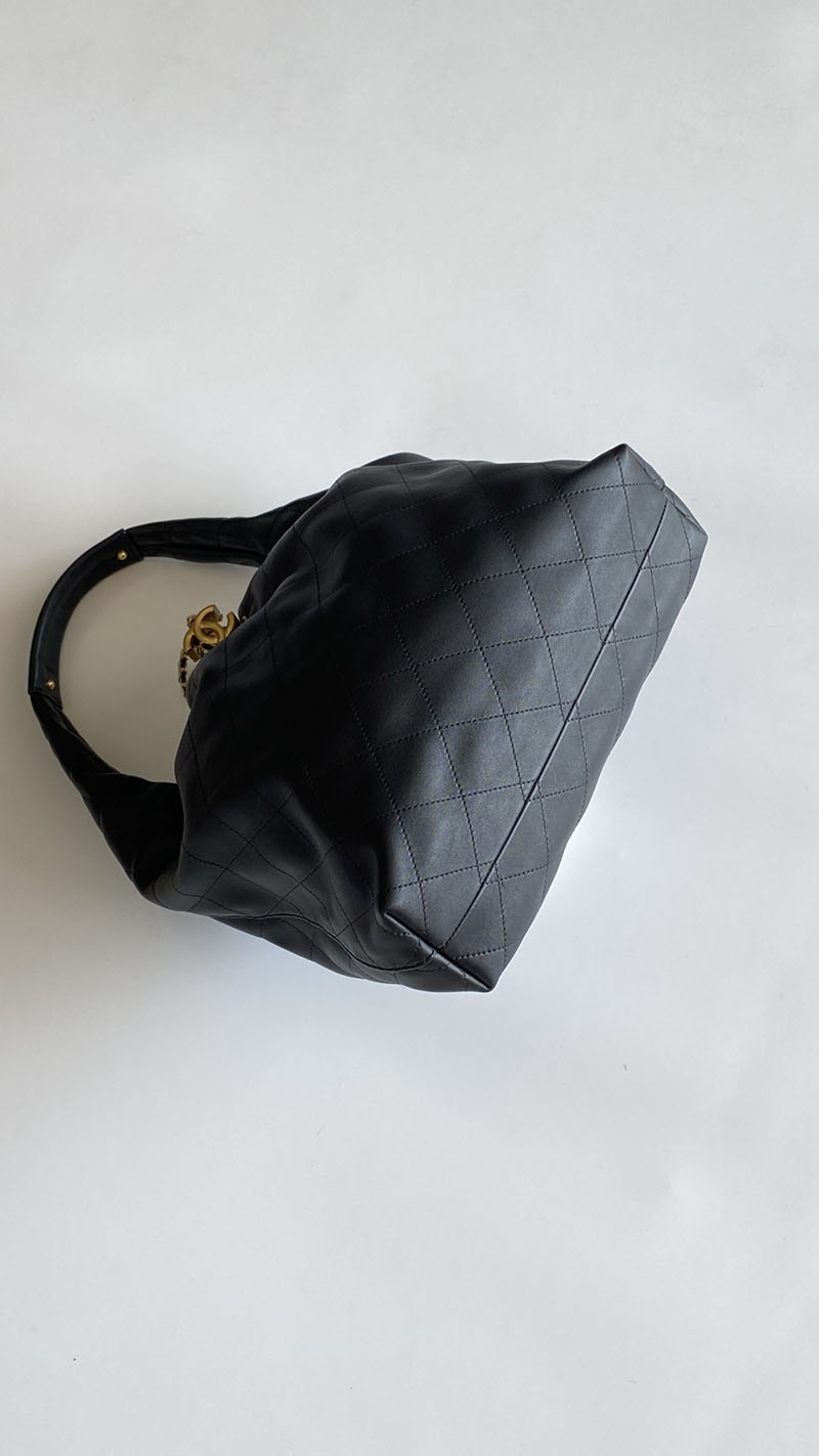 シャネル 新作バッグ H品 CHANEL ラージ ホーボー バッグ ブラック AS5967-B22897-94305 シャネル バッグ 新作 2026 - 画像 (3)