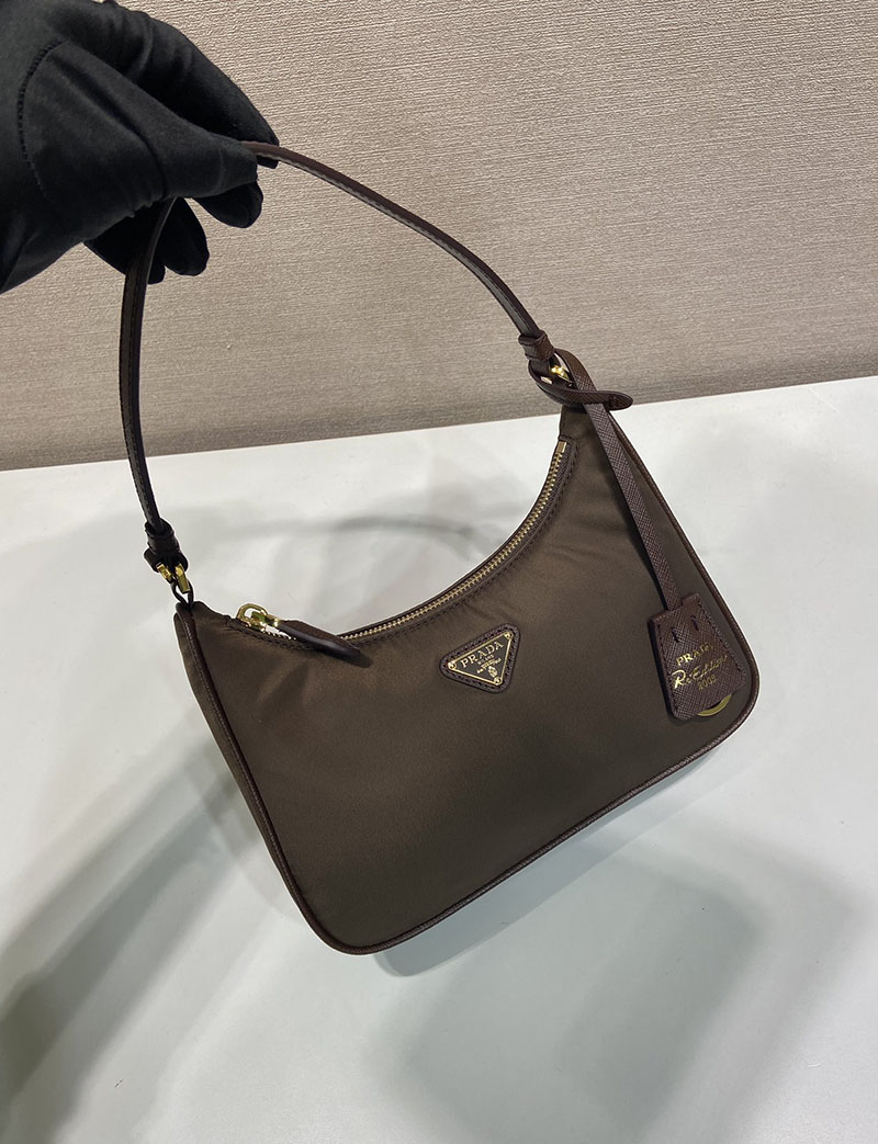 プラダ バッグ レディース PRADA Re-Edition 2005 Re-Nylon ミニバッグ ウォームブラウン 1N204X_R064_F0DFH プラダ ショルダーバッグ 人気 - 画像 (9)