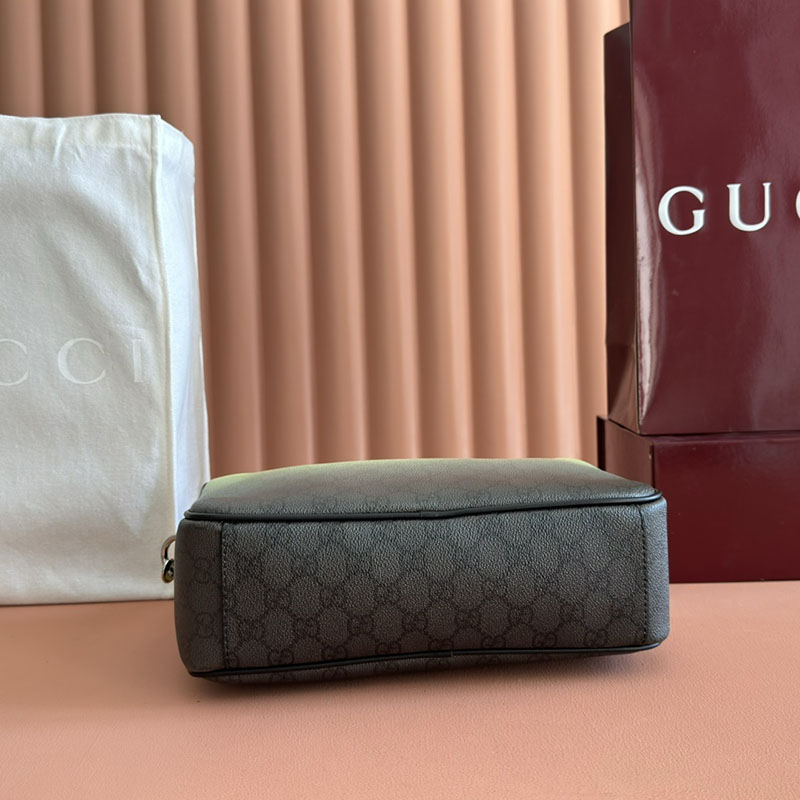 グッチ バッグ 人気 GUCCI クロマ ミディアム クロスボディバッグ ライム&ブラック 835690 FAERM 8451 グッチ レザー バッグ メンズ - 画像 (7)