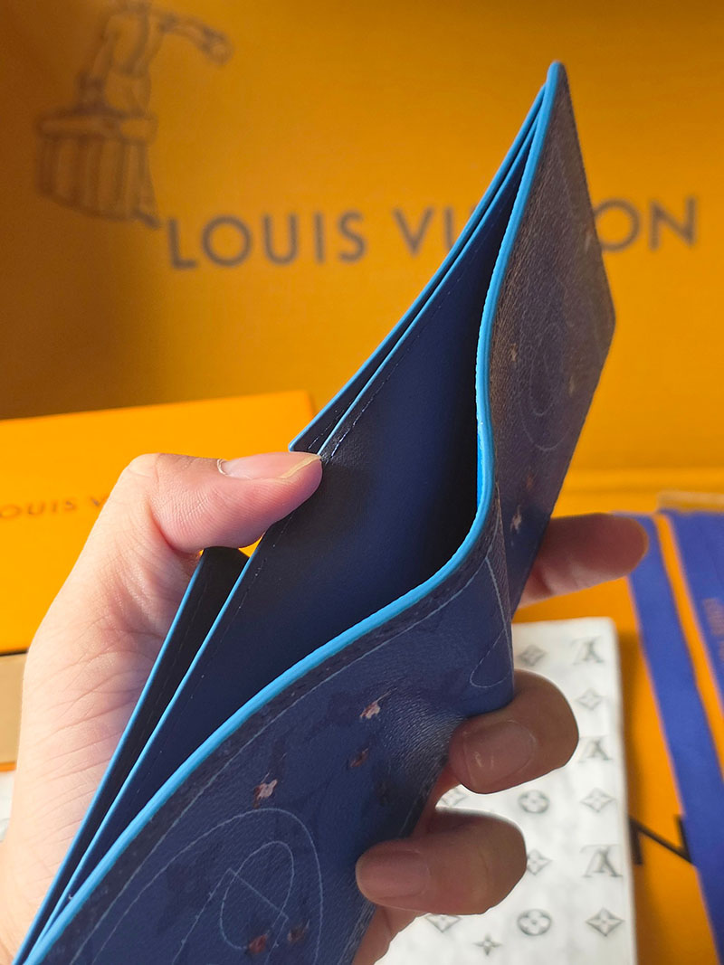 ルイヴィトン 財布 新作 Louis Vuitton ポルトフォイユ・スレンダー バスケットボールブルー M26801 ルイヴィトン 財布 二つ折り 人気 - 画像 (2)
