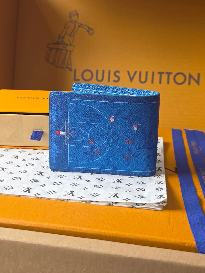 ルイヴィトン 財布 新作 Louis Vuitton ポルトフォイユ・スレンダー バスケットボールブルー M26801 ルイヴィトン 財布 二つ折り 人気 - 画像 (10)