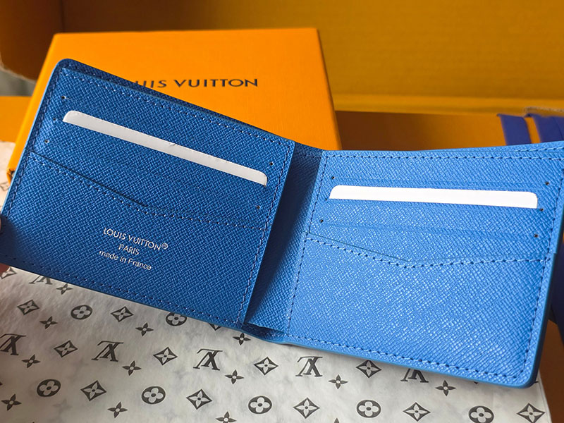 ルイヴィトン 財布 新作 Louis Vuitton ポルトフォイユ・スレンダー バスケットボールブルー M26801 ルイヴィトン 財布 二つ折り 人気 - 画像 (6)
