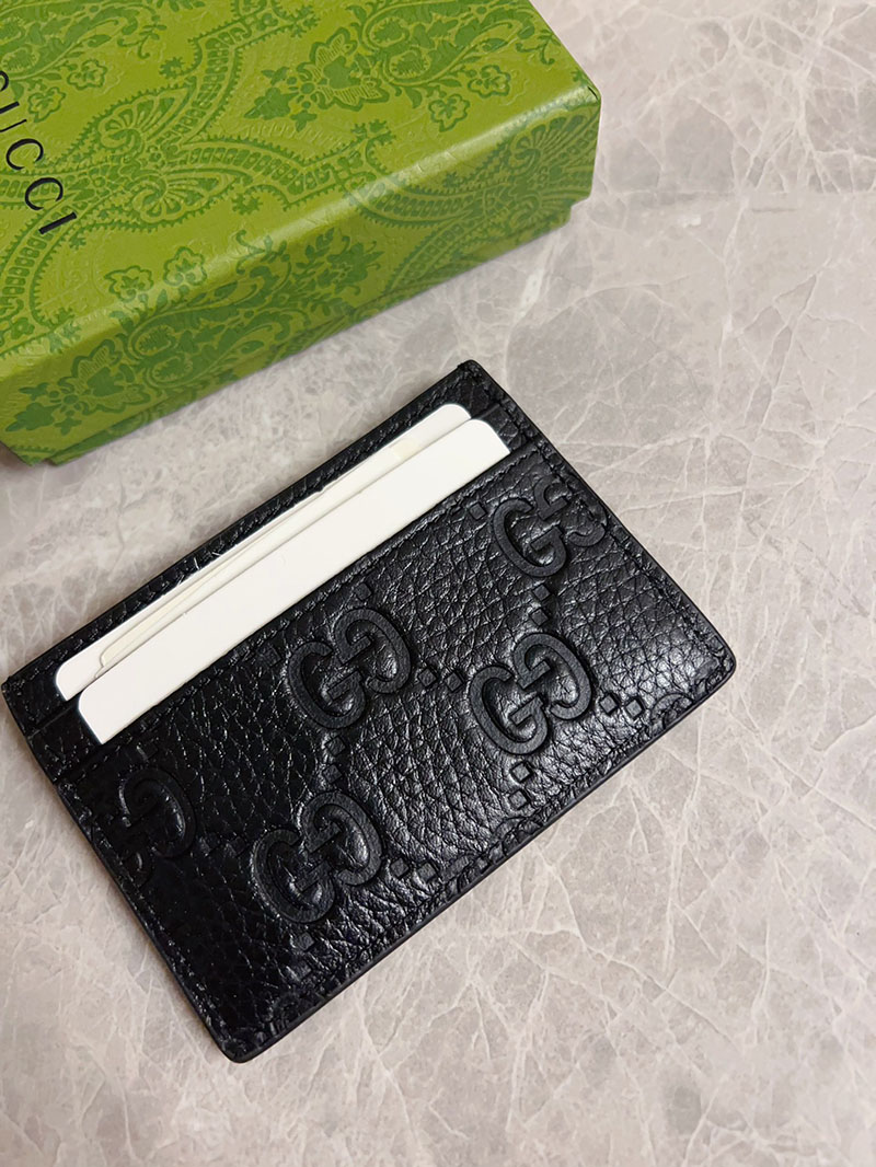 グッチ カードケース 人気 GUCCI GGエンブレム カードケース ブラック 815883 AAEEM 1000 グッチ カードケース アウトレット - 画像 (9)