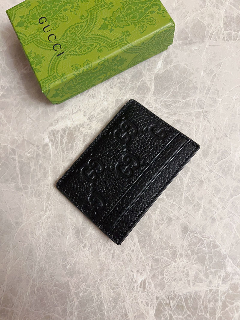 グッチ カードケース 人気 GUCCI GGエンブレム カードケース ブラック 815883 AAEEM 1000 グッチ カードケース アウトレット - 画像 (8)