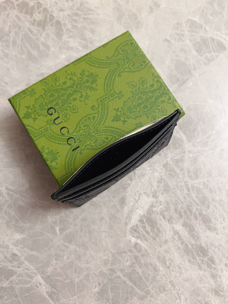 グッチ カードケース 人気 GUCCI GGエンブレム カードケース ブラック 815883 AAEEM 1000 グッチ カードケース アウトレット - 画像 (7)