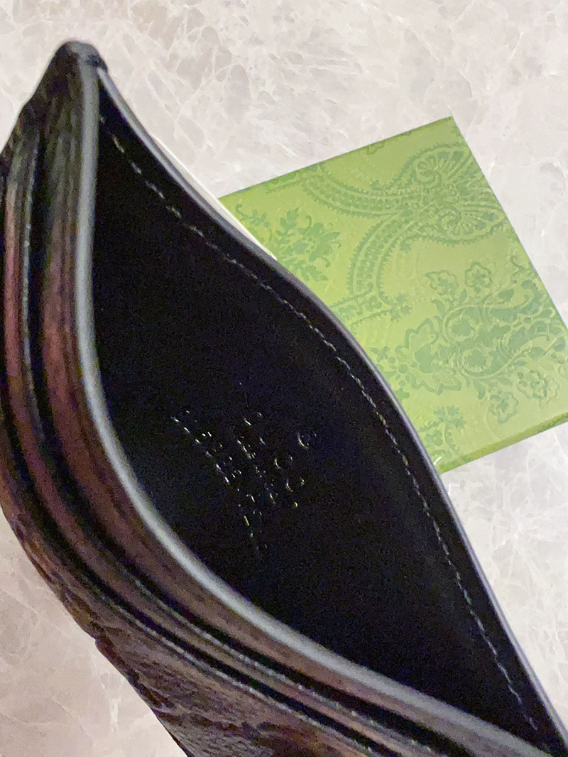 グッチ カードケース 人気 GUCCI GGエンブレム カードケース ブラック 815883 AAEEM 1000 グッチ カードケース アウトレット - 画像 (6)
