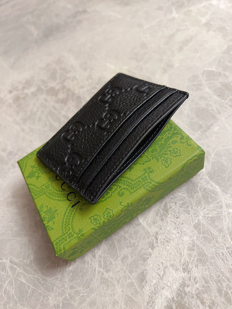 グッチ カードケース 人気 GUCCI GGエンブレム カードケース ブラック 815883 AAEEM 1000 グッチ カードケース アウトレット - 画像 (5)