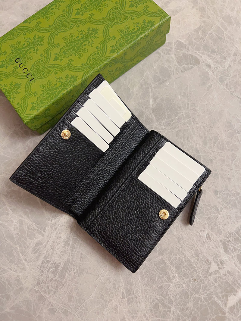 グッチ カードケース 人気 GUCCI GGエンブレム スモールウォレット ブラック 815874 AAEEM 1000 グッチ カードケース 財布代わり - 画像 (7)
