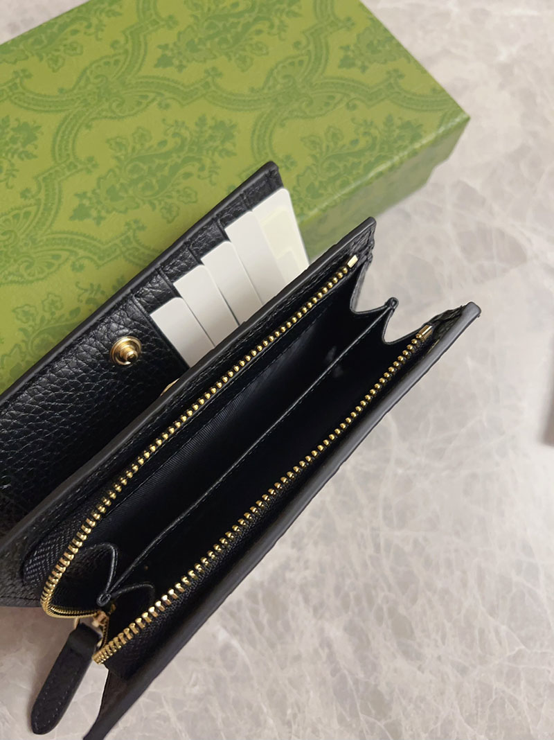 グッチ カードケース 人気 GUCCI GGエンブレム スモールウォレット ブラック 815874 AAEEM 1000 グッチ カードケース 財布代わり - 画像 (6)