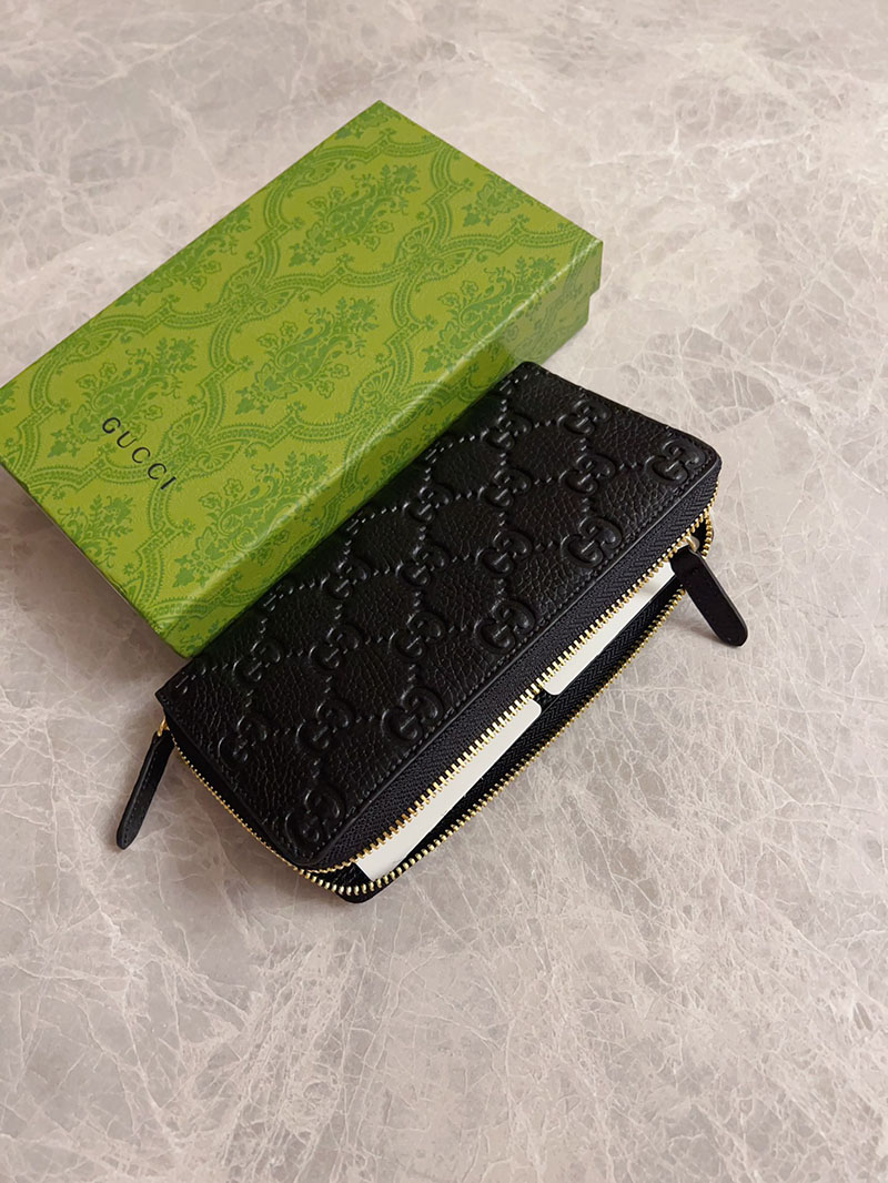 グッチ 財布 アウトレット GUCCI インプリント ジップアラウンドウォレット 835003 AAE1T 1000 グッチ 財布 メンズ 長財布 - 画像 (6)