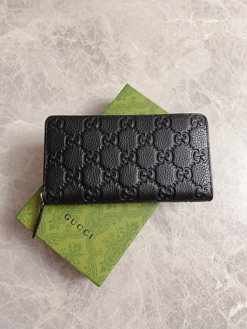 グッチ 財布 アウトレット GUCCI インプリント ジップアラウンドウォレット 835003 AAE1T 1000 グッチ 財布 メンズ 長財布 - 画像 (3)