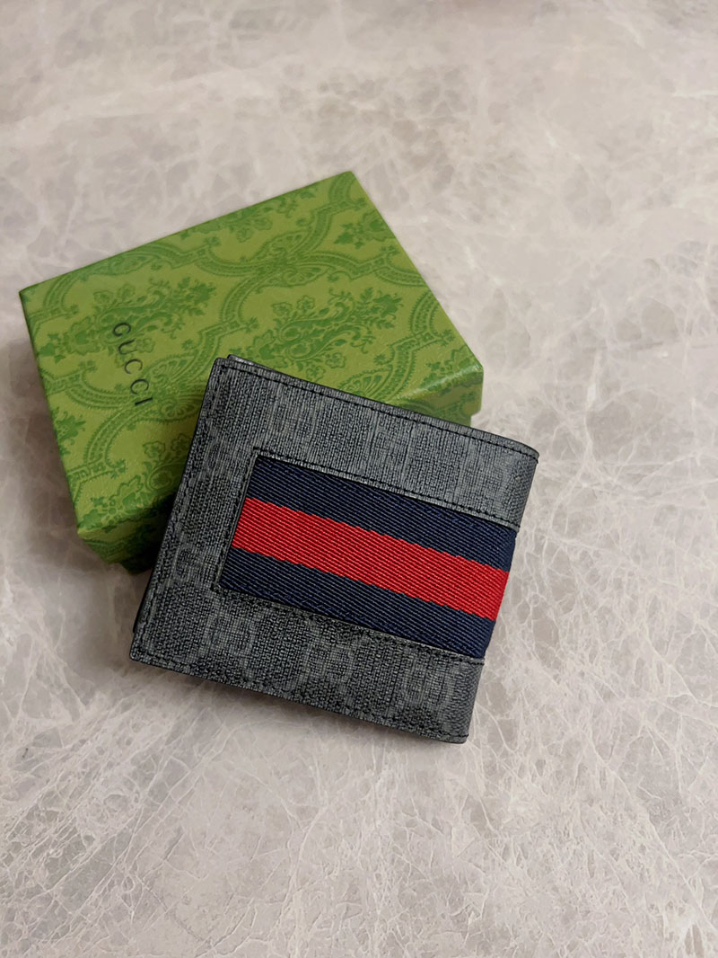 グッチ 財布 アウトレット GUCCI GGスプリーム ニューウェブ 二つ折り財布 408827 KHN4N 1095 グッチ 財布 二つ折りメンズ - 画像 (8)