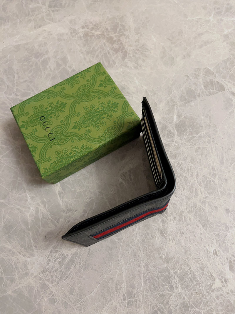 グッチ 財布 アウトレット GUCCI GGスプリーム ニューウェブ 二つ折り財布 408827 KHN4N 1095 グッチ 財布 二つ折りメンズ - 画像 (5)