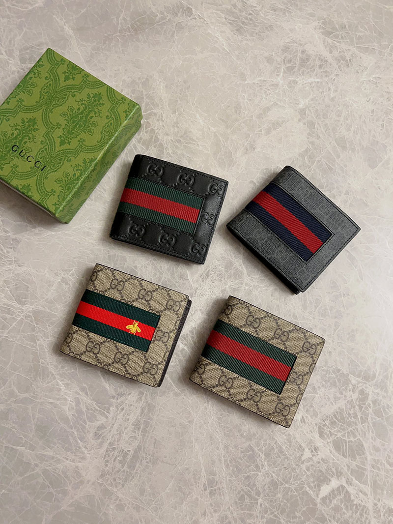 グッチ 財布 アウトレット GUCCI GGスプリーム ニューウェブ 二つ折り財布 408827 KHN4N 1095 グッチ 財布 二つ折りメンズ - 画像 (3)