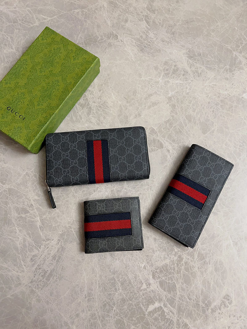 グッチ 財布 アウトレット GUCCI GGスプリーム ニューウェブ 二つ折り財布 408827 KHN4N 1095 グッチ 財布 二つ折りメンズ - 画像 (2)