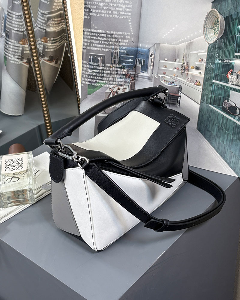 ロエベ バッグ 人気 LOEWE パズルバッグ スモール グレー/ライトゴースト A510S21XCX-0146 ロエベ バッグ アウトレット - 画像 (6)