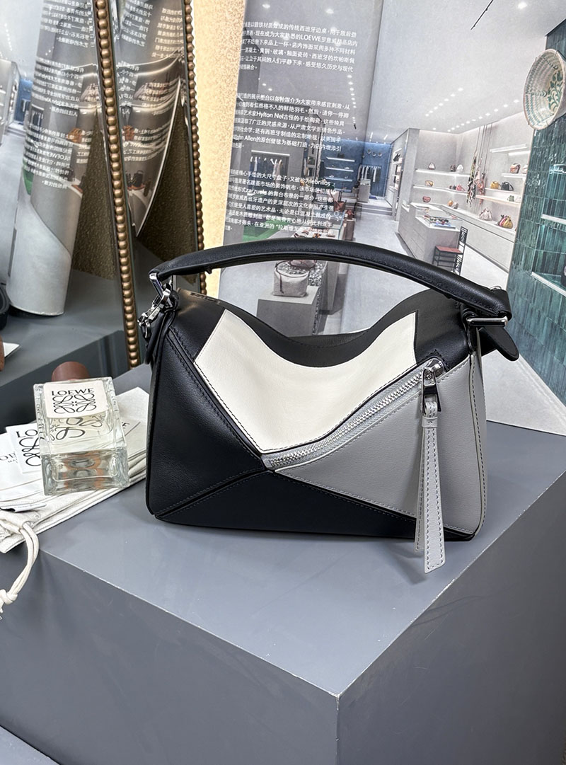 ロエベ バッグ 人気 LOEWE パズルバッグ スモール グレー/ライトゴースト A510S21XCX-0146 ロエベ バッグ アウトレット - 画像 (5)