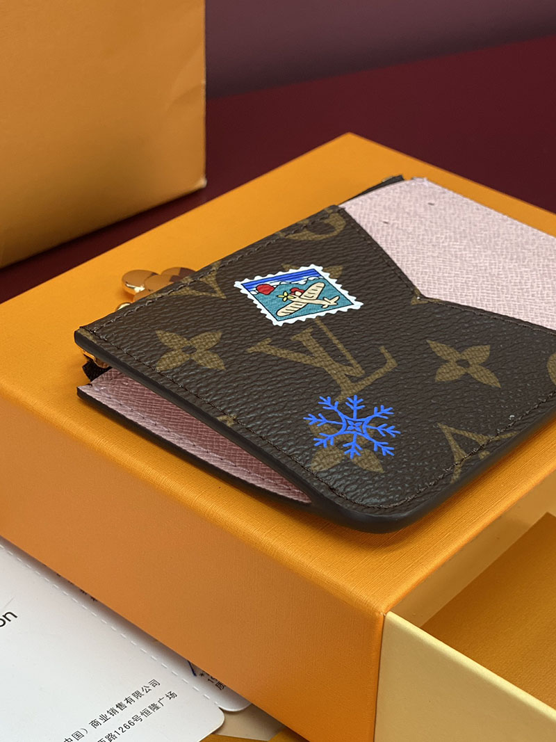 最高級ルイヴィトンスーパーコピー LV カードケース ポルト カルト・ロミー モノグラム・スノーウィパール M15333 ヴィトン カードケース 財布代わり - 画像 (2)