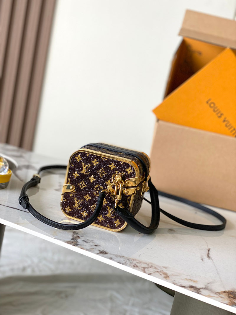 ルイヴィトン バッグ 新作 Louis Vuitton レア トレジャーボックス ブラウン M83089 ルイヴィトン ボックス バッグ - 画像 (10)
