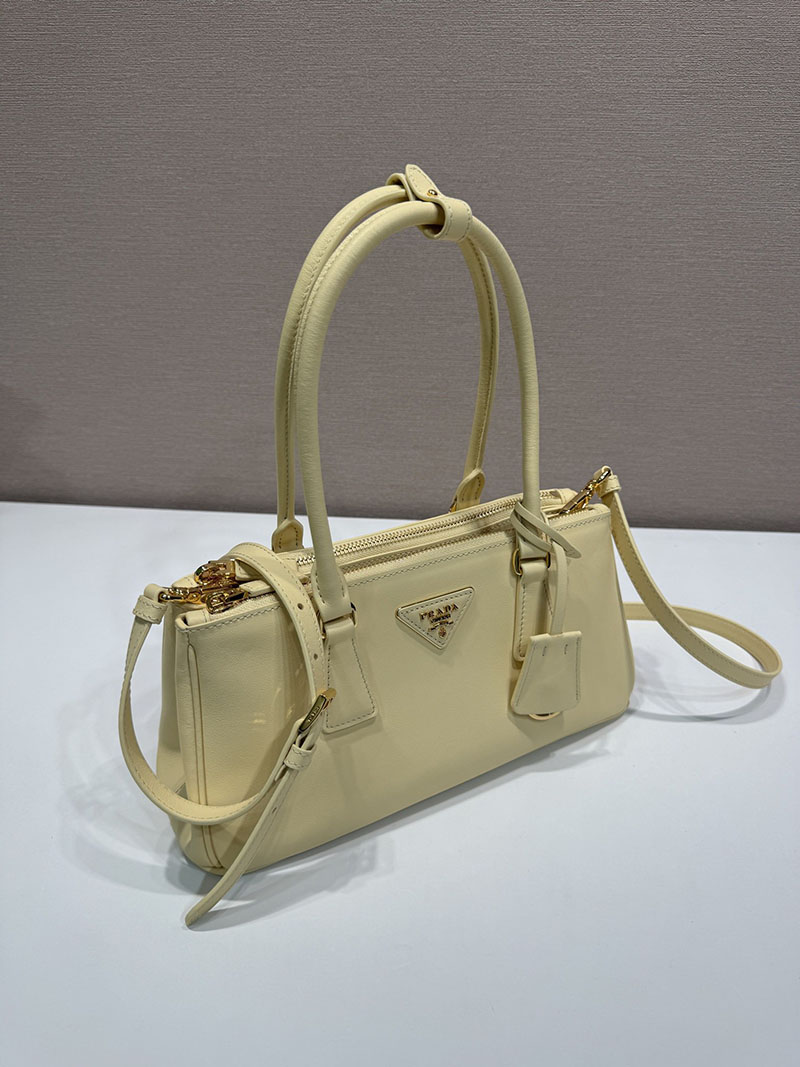 プラダ バッグ レディース PRADA ガレリア ミディアム レザー バッグ バニラ 1BA457_2CYS_F0032 プラダ ハンドバッグ アウトレット - 画像 (8)