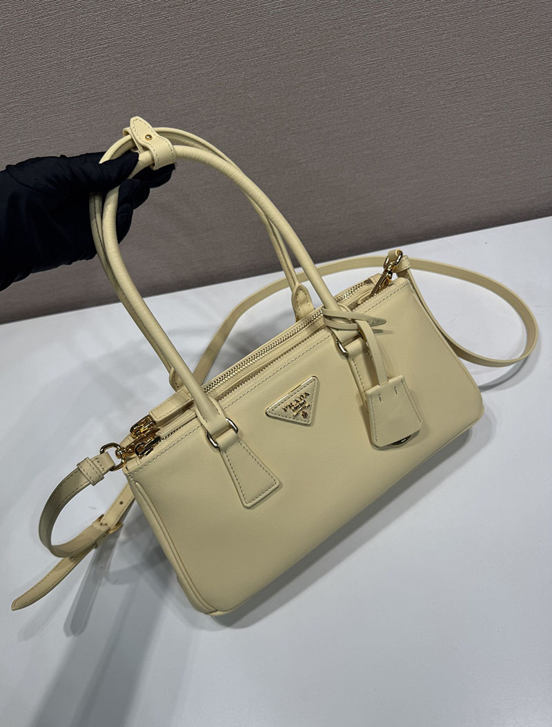 プラダ バッグ レディース PRADA ガレリア ミディアム レザー バッグ バニラ 1BA457_2CYS_F0032 プラダ ハンドバッグ アウトレット - 画像 (7)