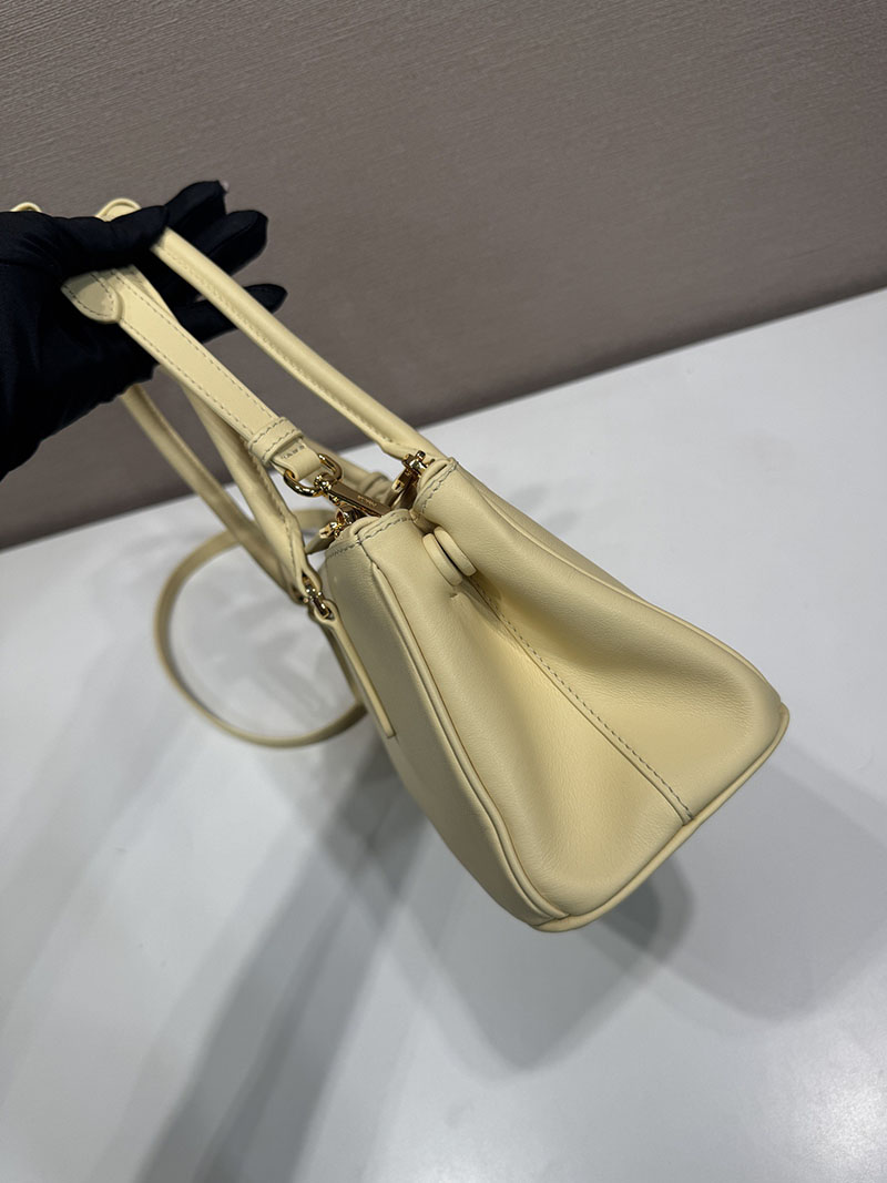 プラダ バッグ レディース PRADA ガレリア ミディアム レザー バッグ バニラ 1BA457_2CYS_F0032 プラダ ハンドバッグ アウトレット - 画像 (5)