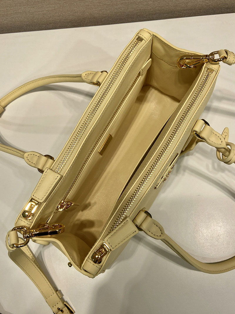 プラダ バッグ レディース PRADA ガレリア ミディアム レザー バッグ バニラ 1BA457_2CYS_F0032 プラダ ハンドバッグ アウトレット - 画像 (3)