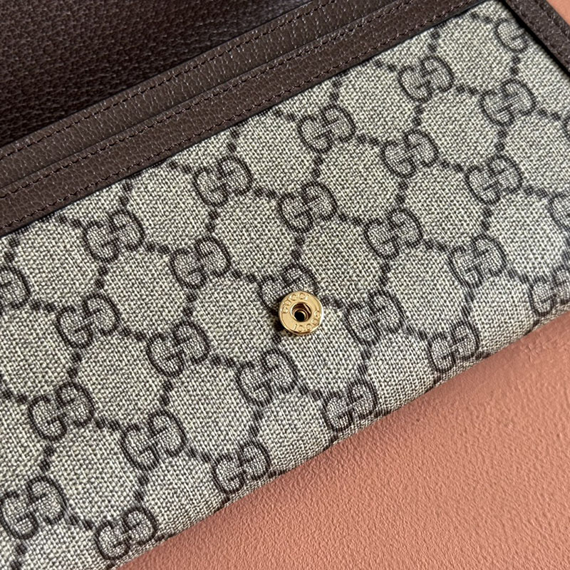 グッチ直営アウトレット店 GUCCI ブロンディ チェーンウォレット ベージュ&エボニー 725215 K9GSG 8358 グッチ チェーンウォレット アウトレット - 画像 (3)