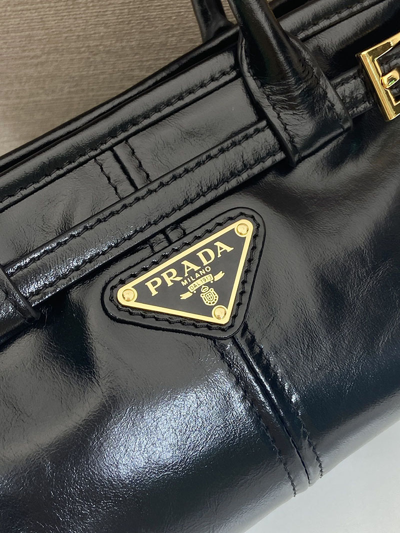 プラダ バッグ レディース PRADA ボニー レザー ミニハンドバッグ ブラック 1BA486_2CYR_F0002 プラダ ミニバッグ アウトレット - 画像 (4)