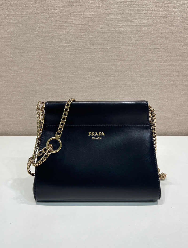プラダ バッグ レディース PRADA アンシェネ レザー ミニバッグ ブラック 1BC263_2HMZ_F0002 プラダ ミニバッグ レザー - 画像 (9)