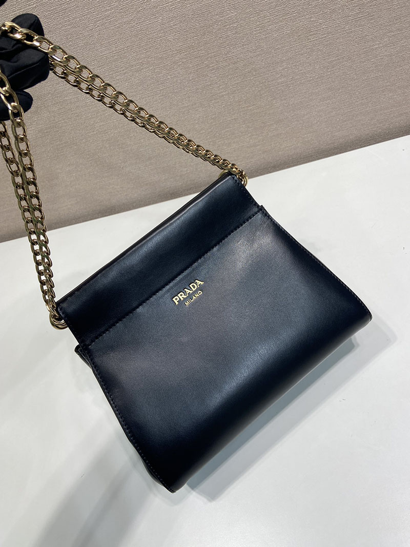 プラダ バッグ レディース PRADA アンシェネ レザー ミニバッグ ブラック 1BC263_2HMZ_F0002 プラダ ミニバッグ レザー - 画像 (8)