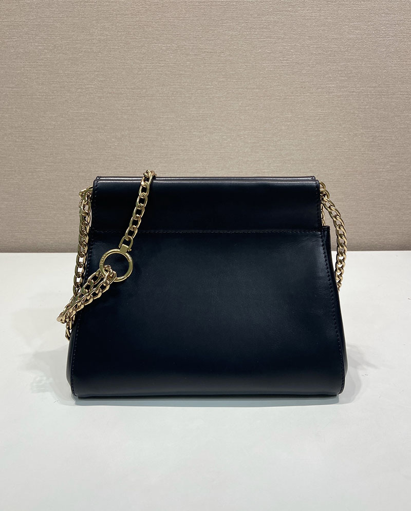 プラダ バッグ レディース PRADA アンシェネ レザー ミニバッグ ブラック 1BC263_2HMZ_F0002 プラダ ミニバッグ レザー - 画像 (6)