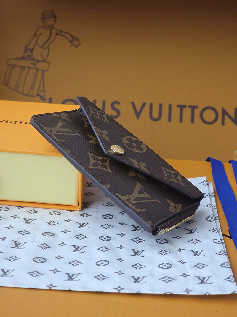 ルイヴィトン 新作 レディース Louis Vuitton カードケース ポルト カルト・レクト ヴェルソ ブラウン M69431 ヴィトン カードケース 財布代わり - 画像 (8)
