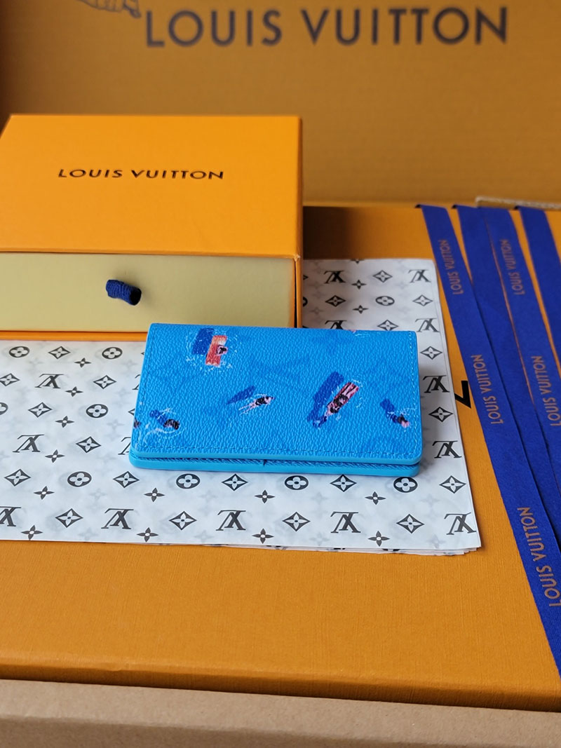 ルイヴィトン 新作 レディース LV カードケース オーガナイザー・ドゥ ポッシュ プールブルー M14881 ヴィトン カードケース 人気 - 画像 (7)