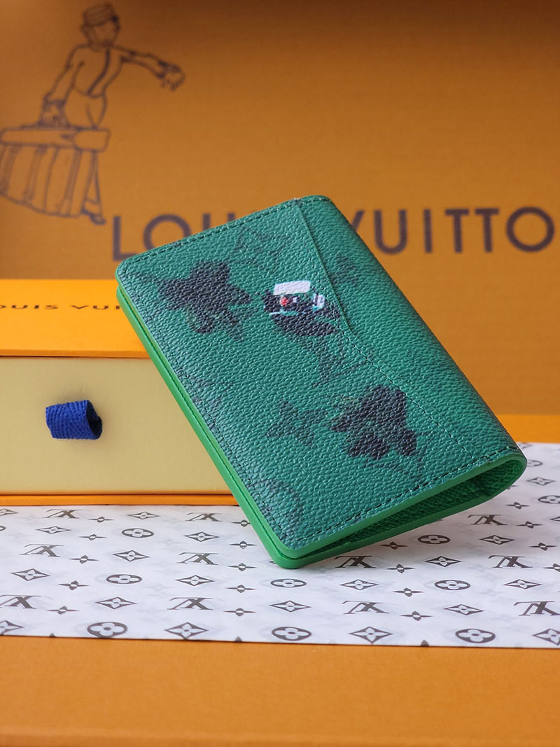 ルイヴィトン 新作 レディース LV カードケース オーガナイザー・ドゥ ポッシュ ゴルフグリーン M14880 ヴィトン 財布カードケース - 画像 (7)